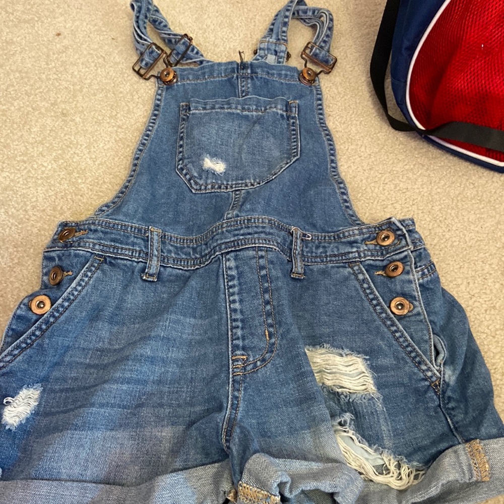 cute jean romper from forever 21